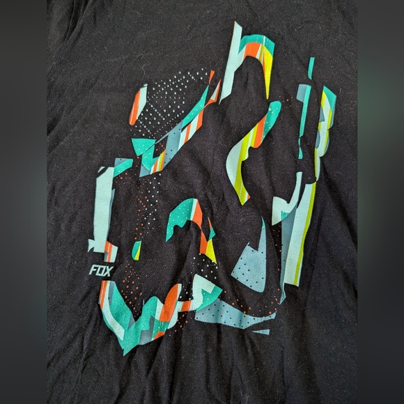 Fox Black & Multicolor Graphic Tee - US M - Picture 3 of 5